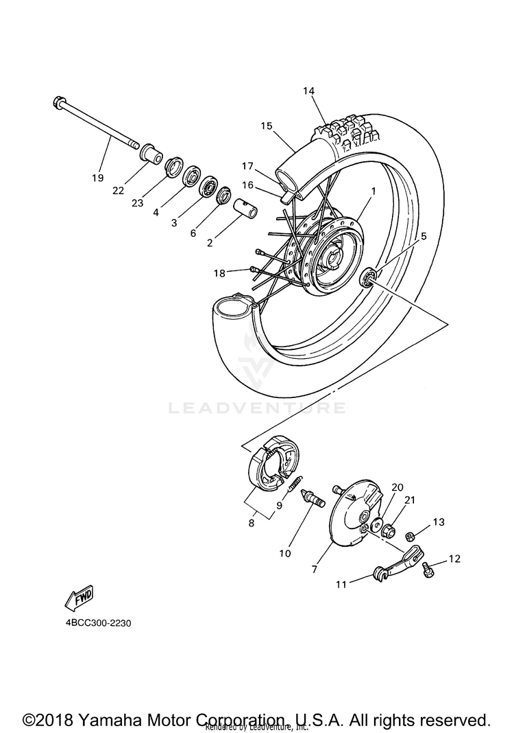 Front Wheel Schematic