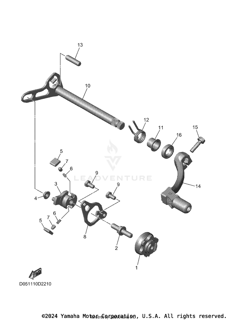 Shift Shaft Schematic