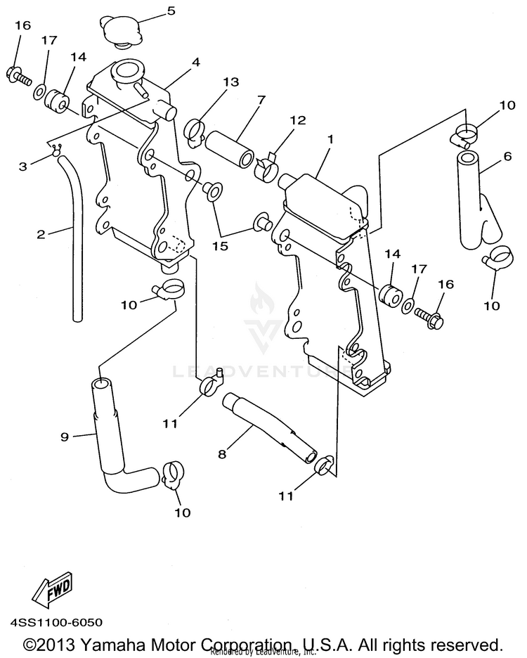 Radiator Hose Schematic