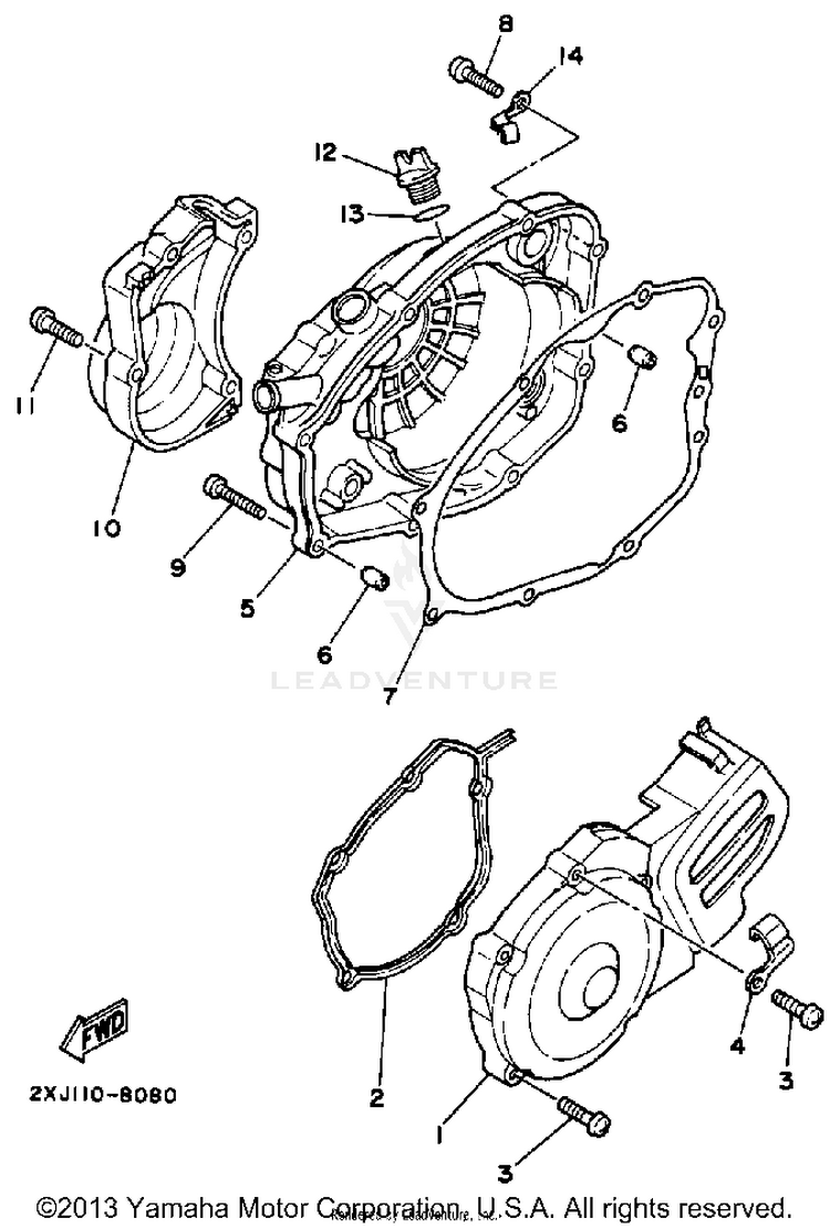 Crankcase Cover Schematic