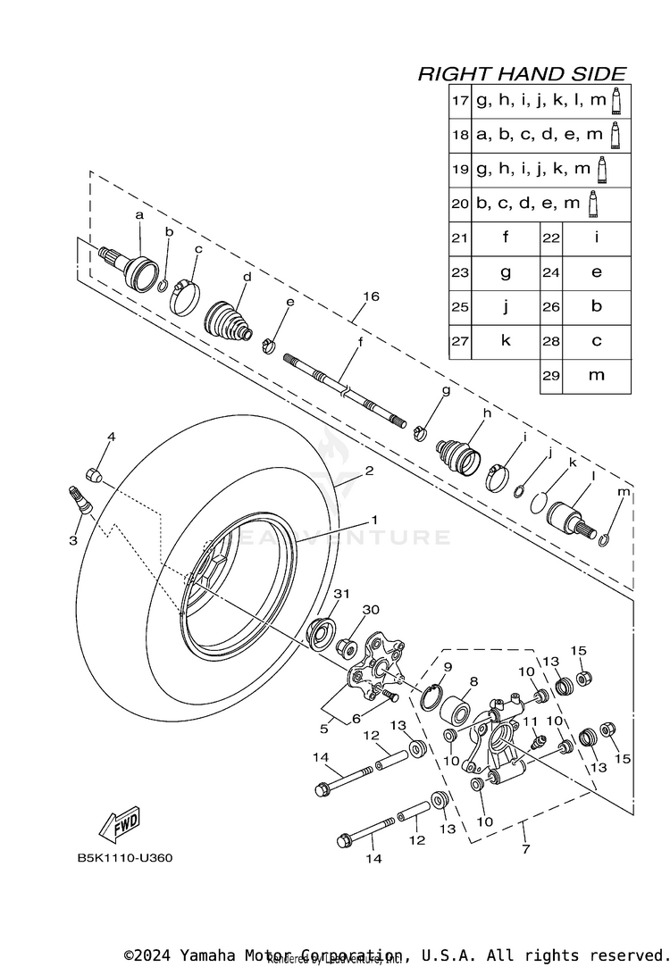 Rear Wheel 2 Schematic