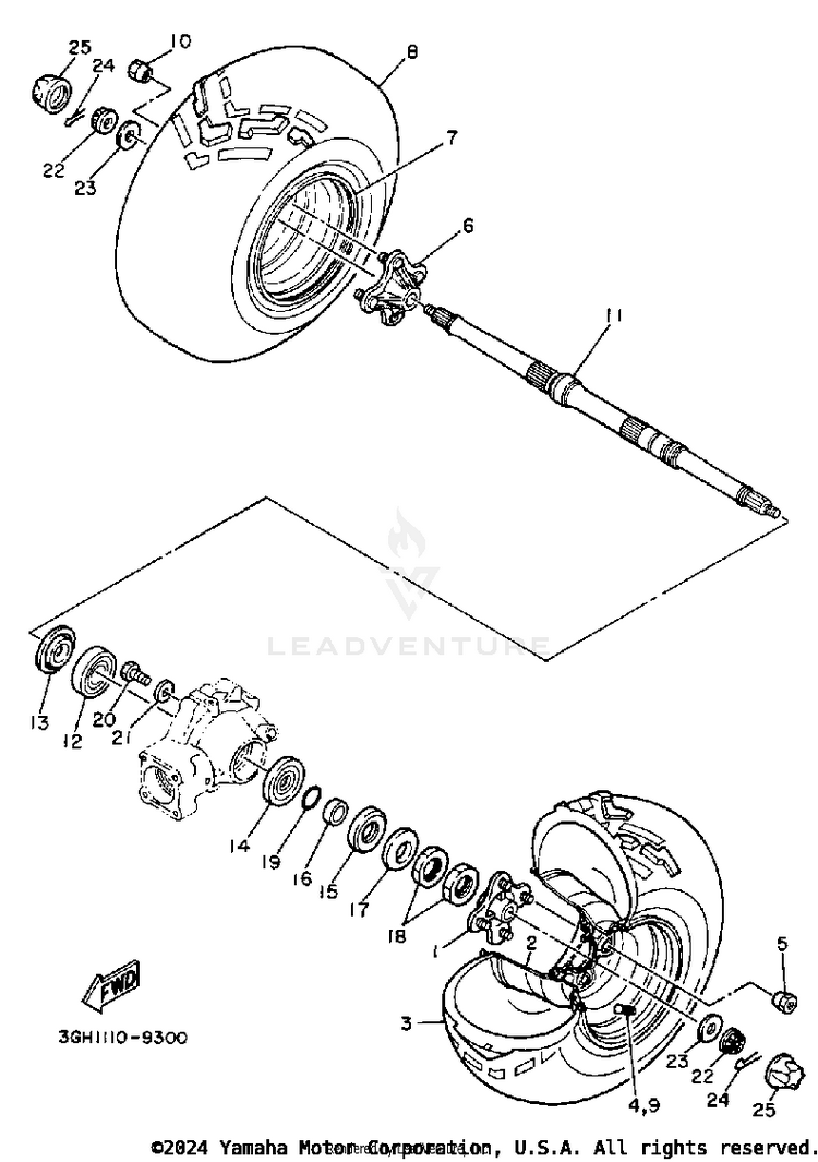 Rear Wheel Schematic