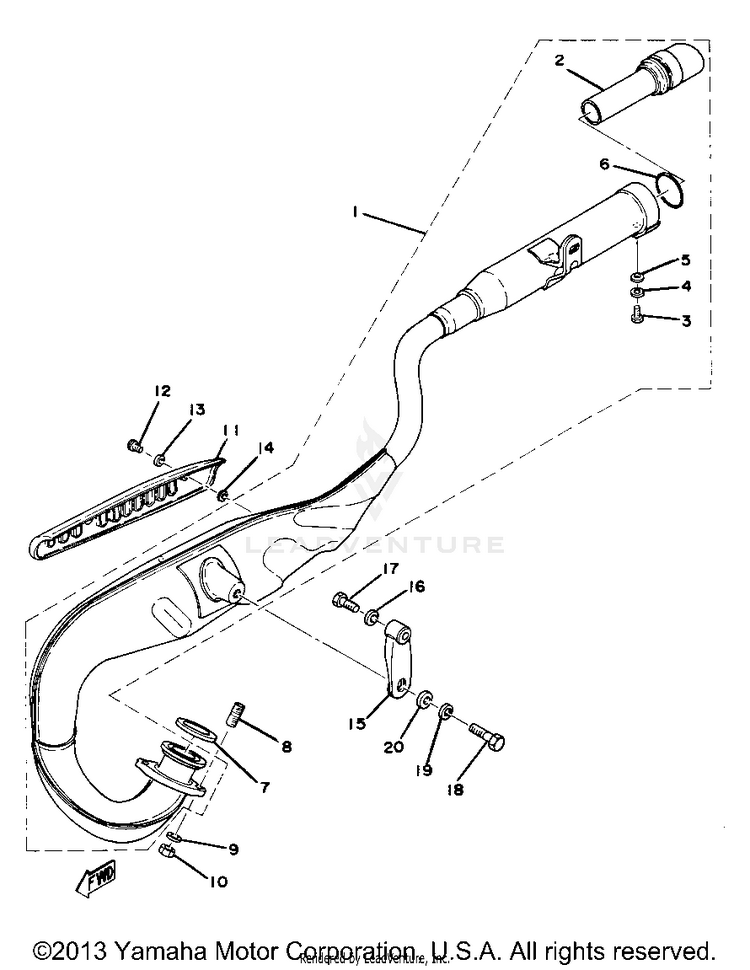 Exhaust Yz80d Schematic