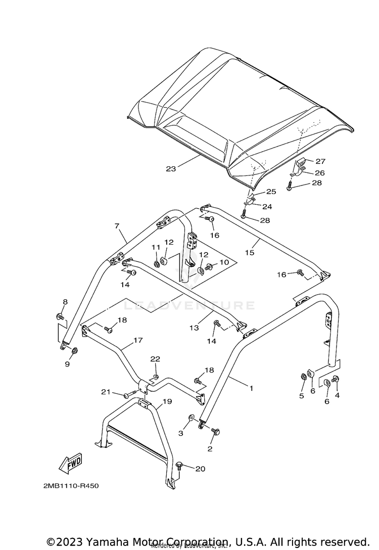 Guard 2 WOLVERINE R-SPEC EPS - YXE70WPAHL - 2017 Schematic