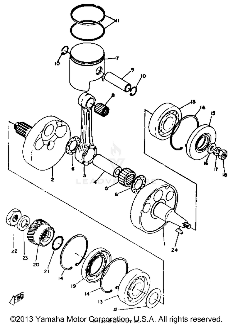 Crank Piston Schematic