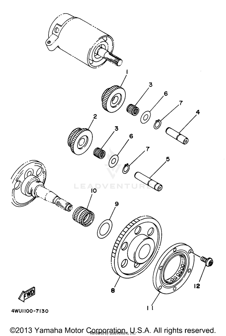 Starter Clutch Schematic