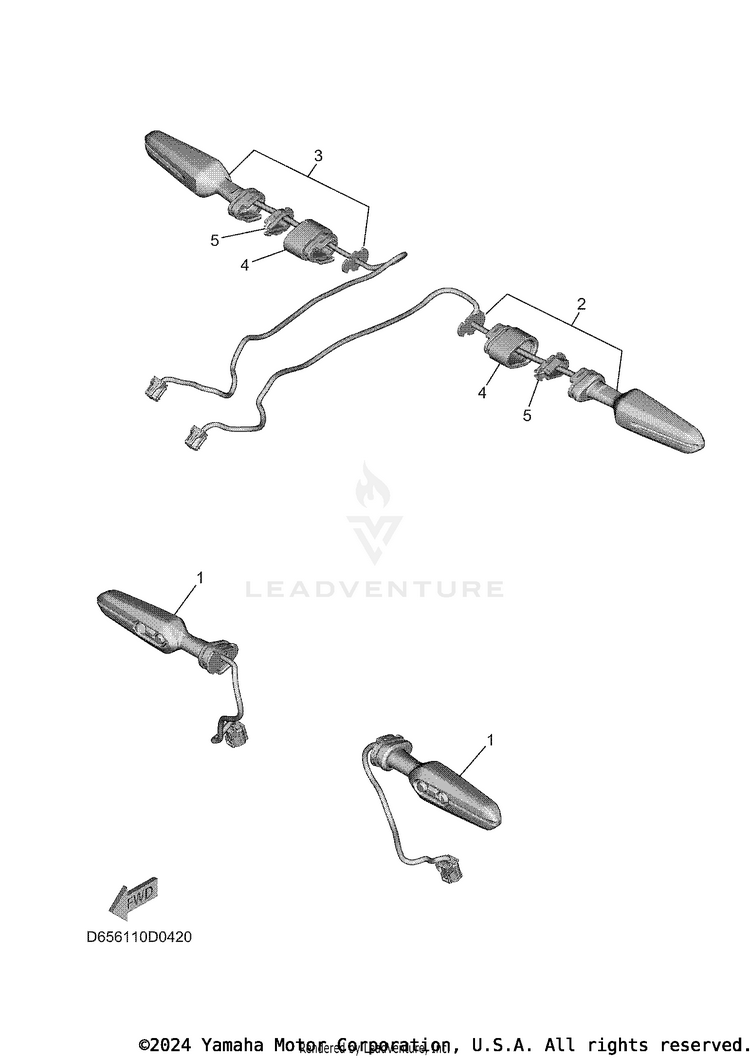 Flasher Light XSR900 - XSR900SCB - 2025 Schematic