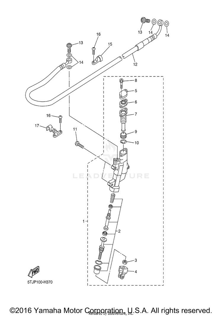 Rear Master Cylinder Schematic