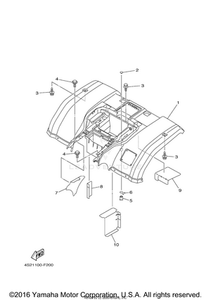 Rear Fender Schematic