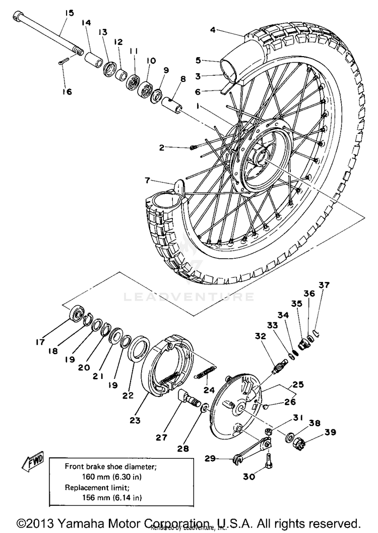 Front Wheel Schematic