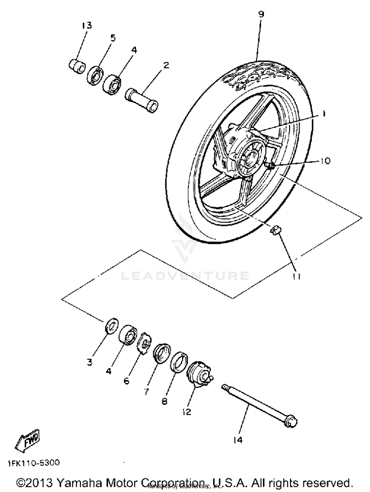 Front Wheel Schematic