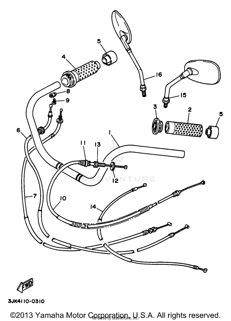 Steering Handle Cable Schematic