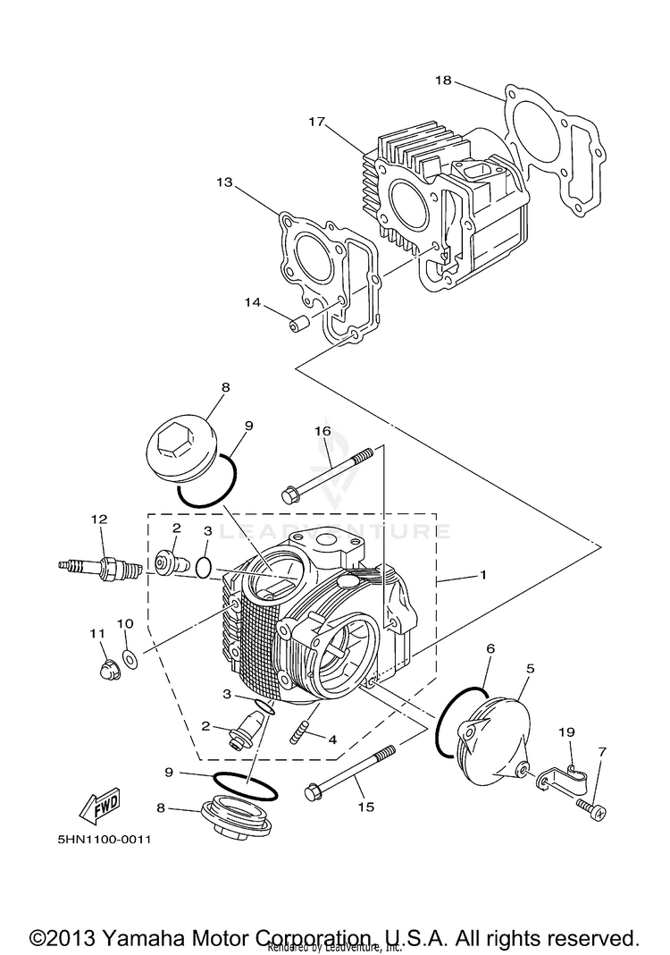 Cylinder Head Schematic