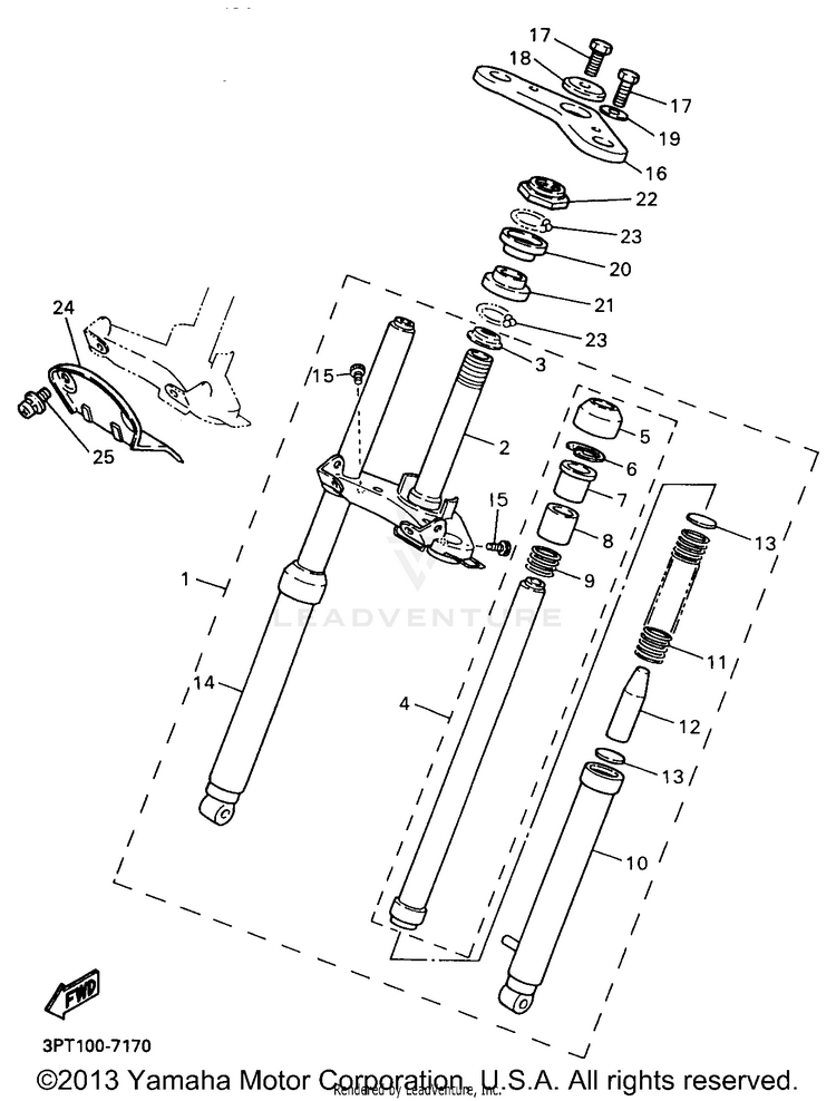 Front Fork Schematic
