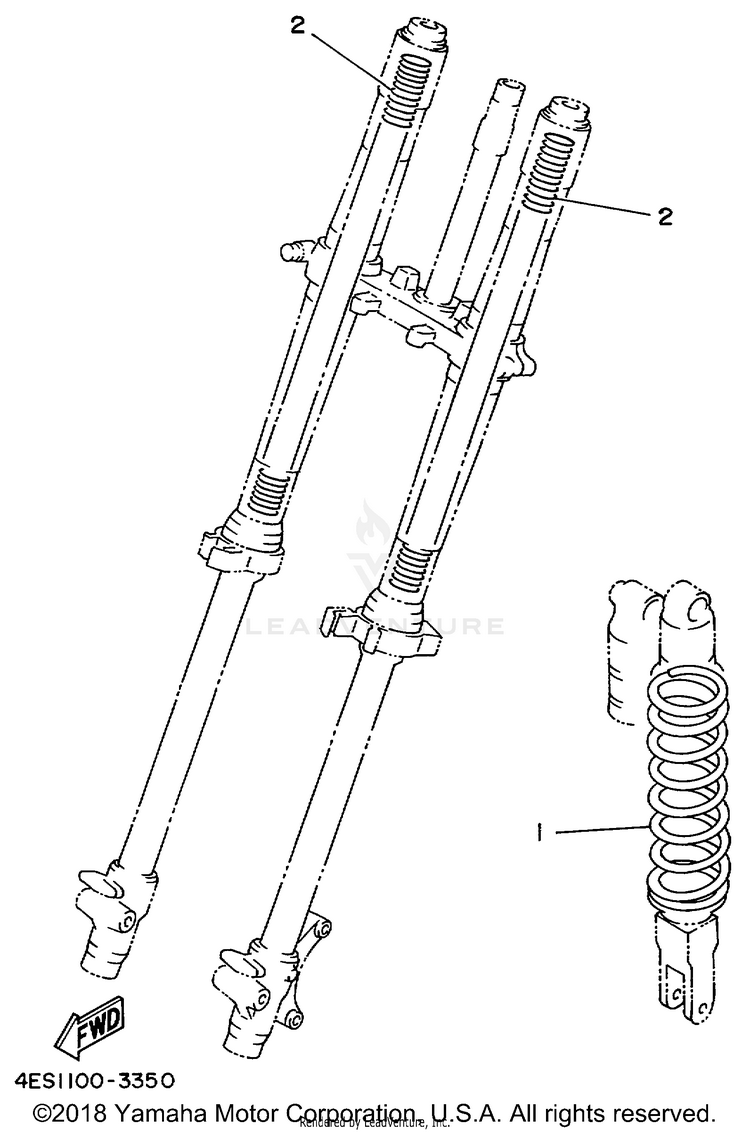 Alternate Chassis YZ80 - YZ80L1 - 1999 Schematic