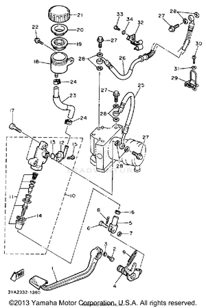 Rear Master Cylinder Schematic