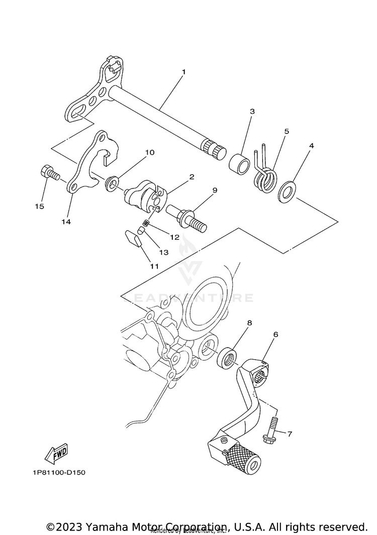 Shift Shaft Schematic