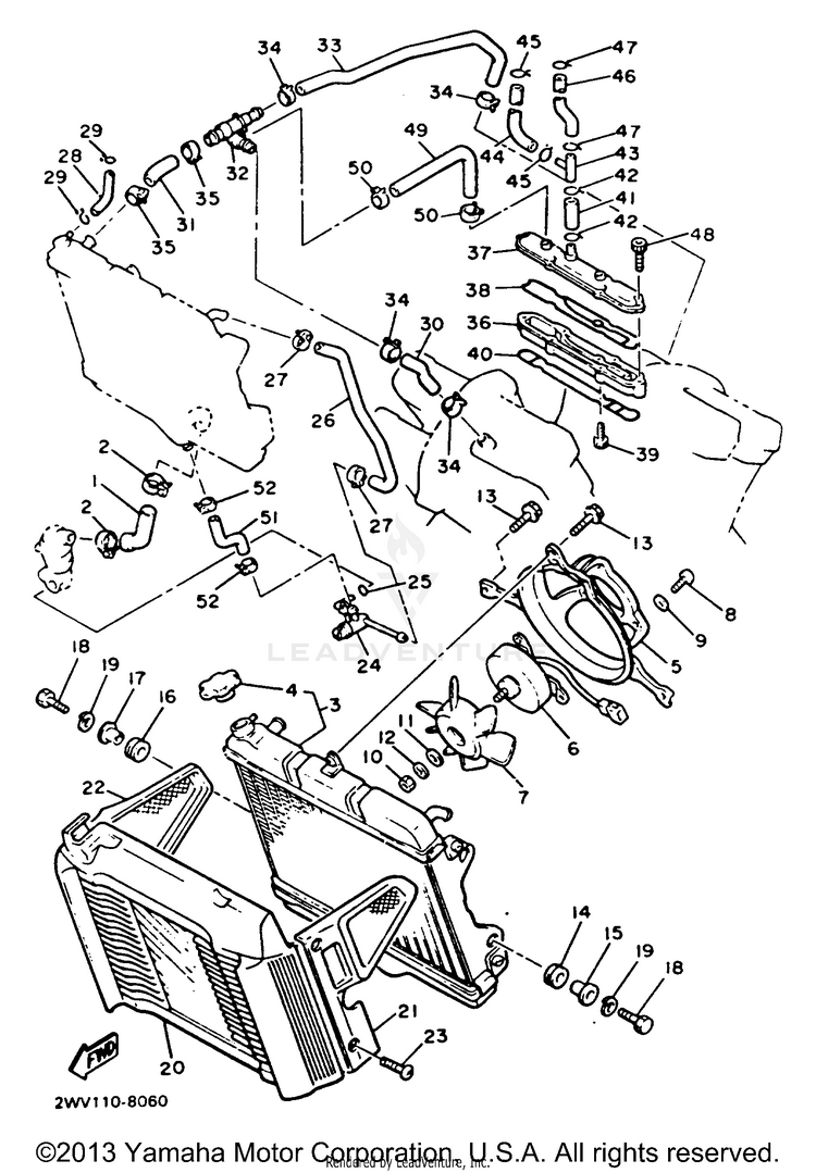 Radiator Hose Schematic