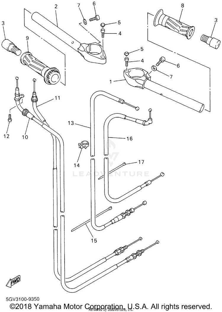 Steering Handle Cable Schematic