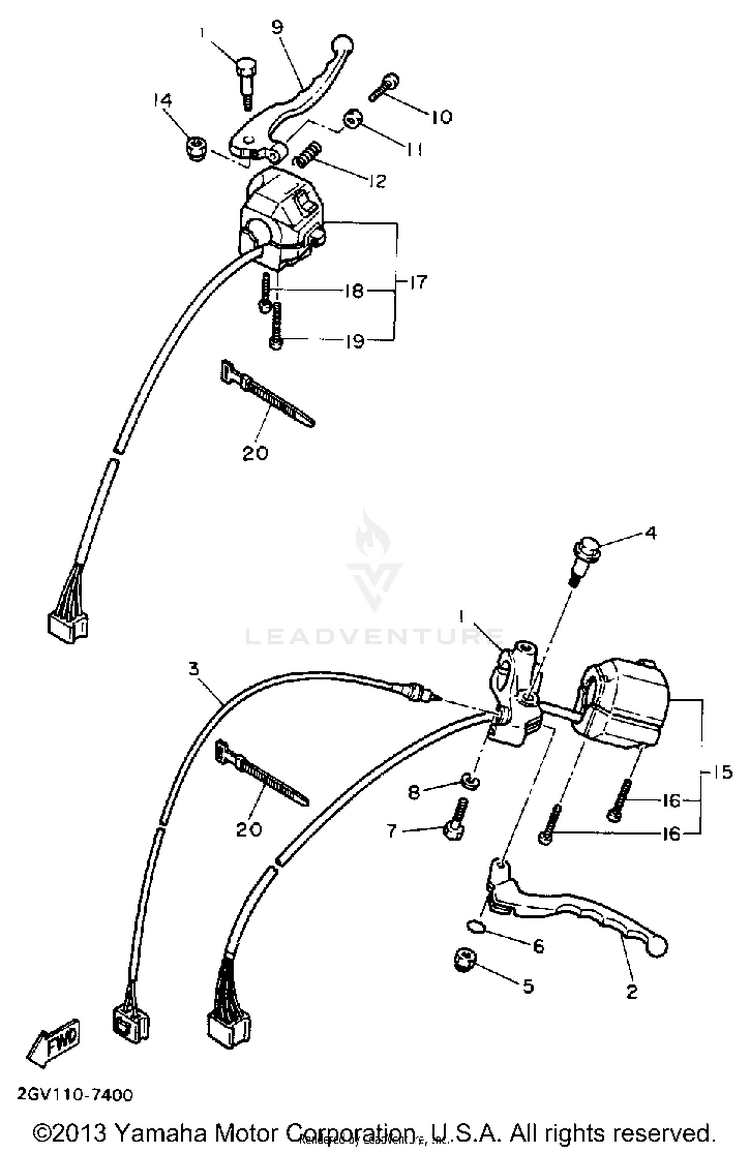 Handle Switch Lever Schematic