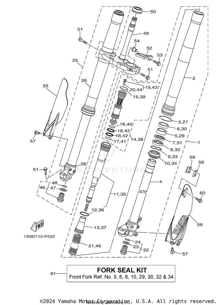 Front Fork Schematic