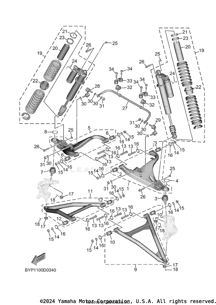 Front Suspension & Wheel Schematic