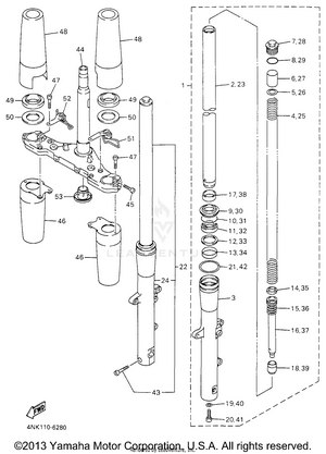 Front Fork Schematic