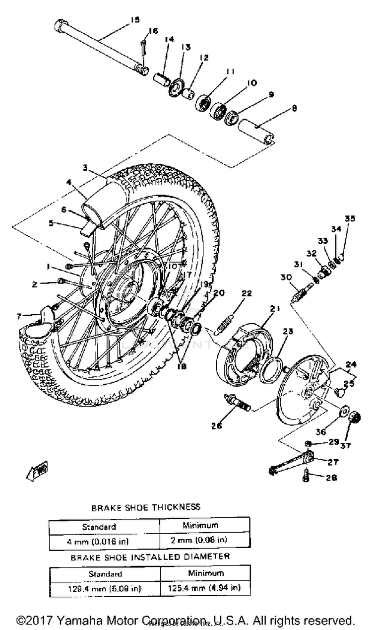 Front Wheel Schematic