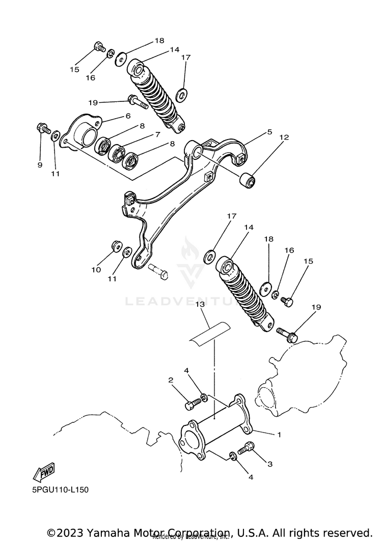 Rear Arm Suspension Schematic