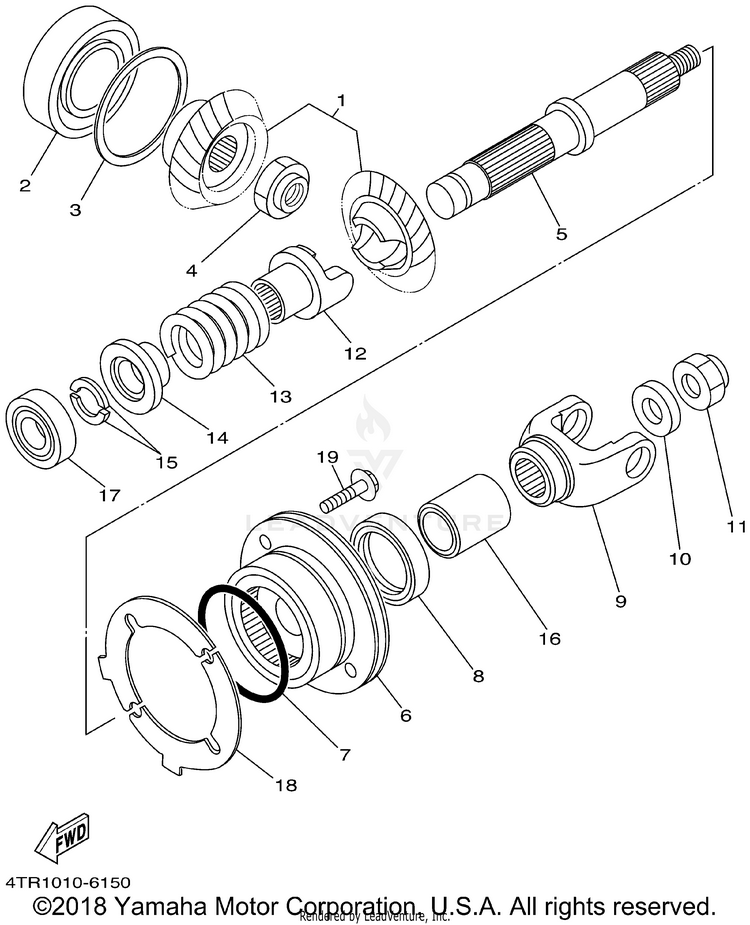 Middle Drive Gear Schematic