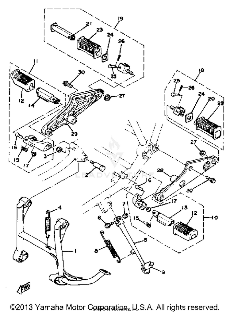 Stand - Footrest Schematic