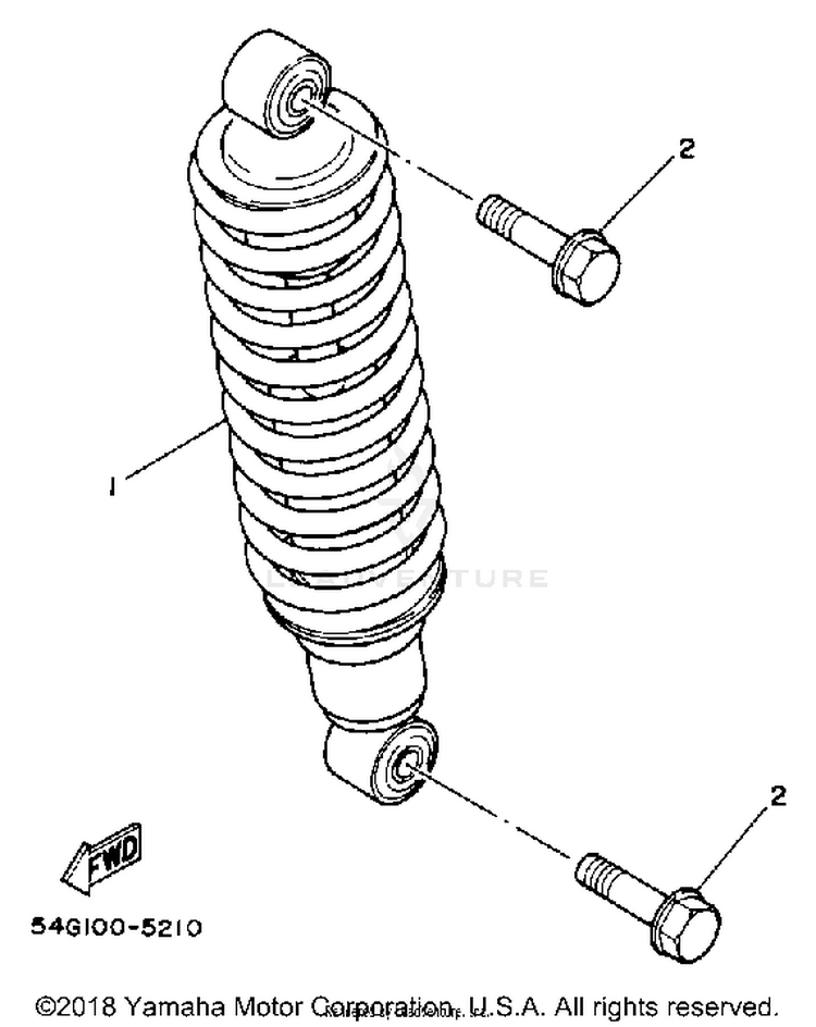 Rear Shocks BIG WHEEL - BW200S - 1986 Schematic