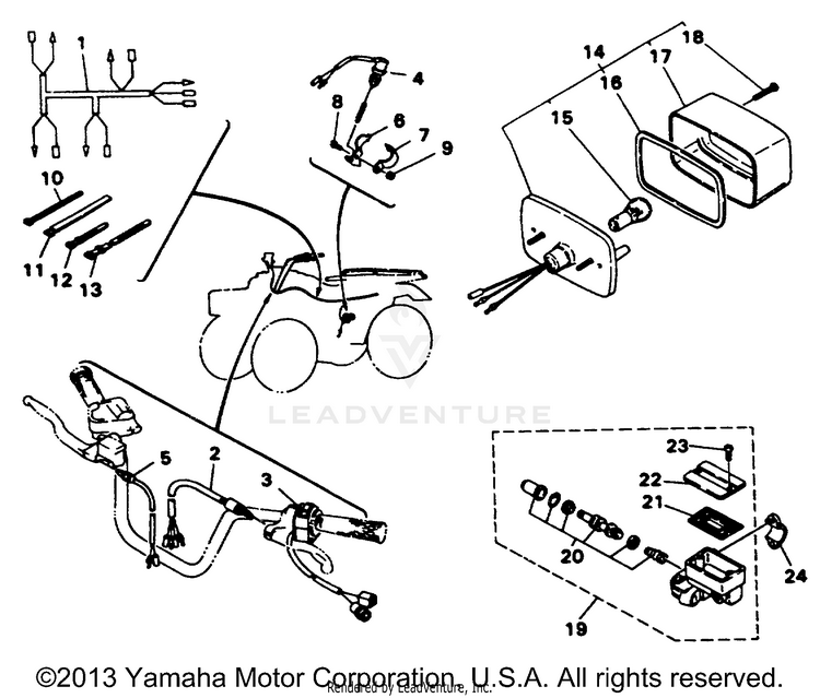 Taillight Kit Maine & New Hampshire Schematic