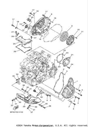 Crankcase Cover 1 Schematic