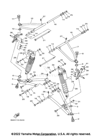 Front Suspension Wheel Schematic