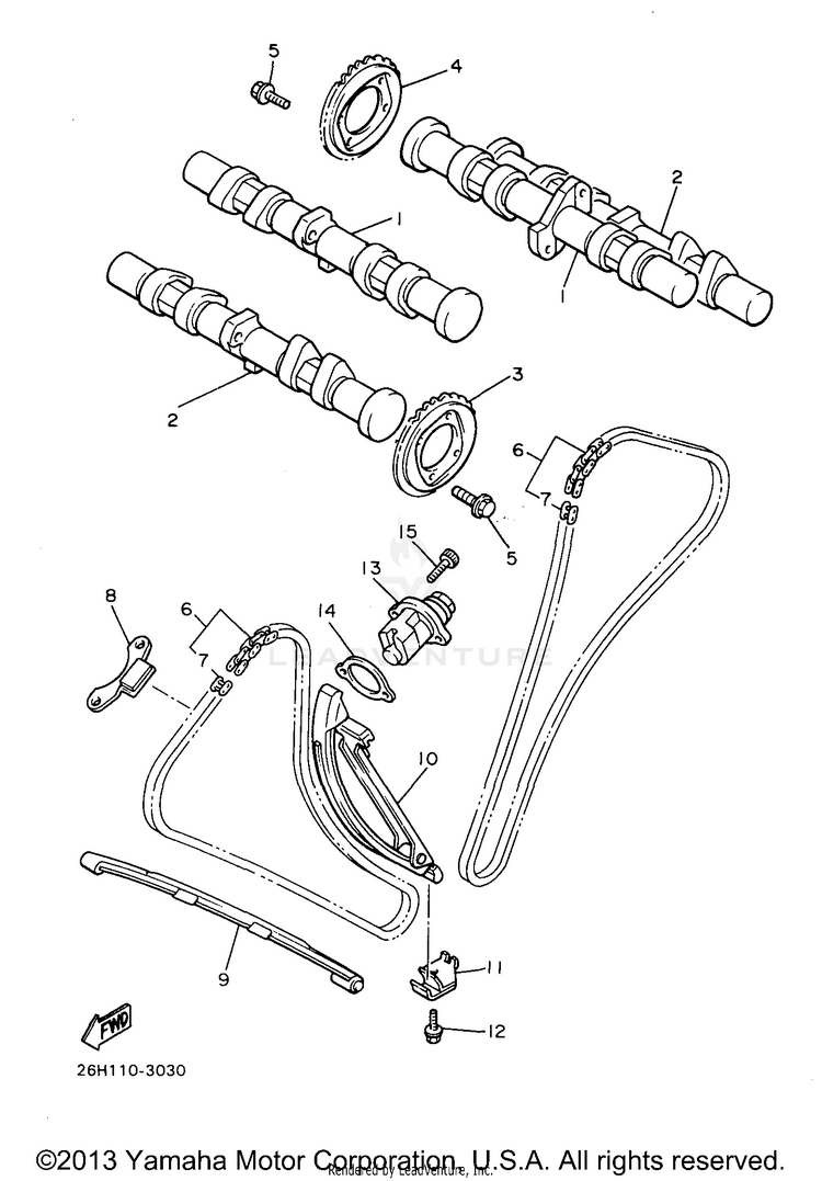 Camshaft Chain Schematic