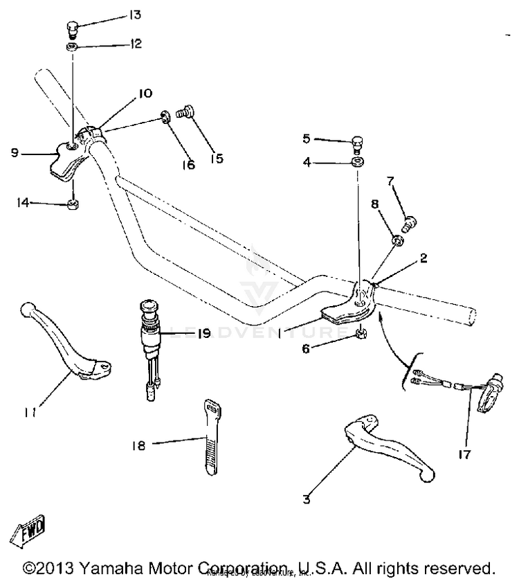Handle Switch - Lever Schematic