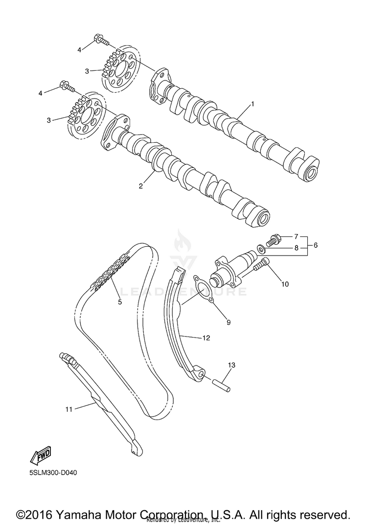 Camshaft Chain Schematic