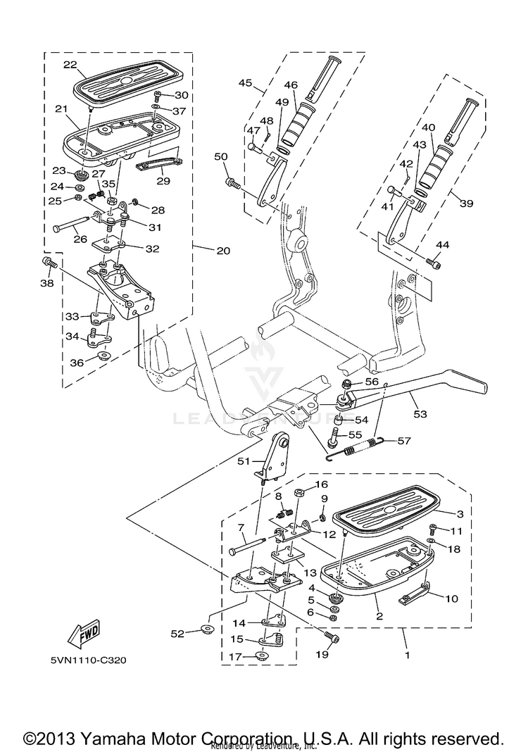 Stand Footrest Schematic