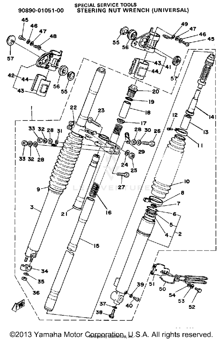 Front Fork Schematic