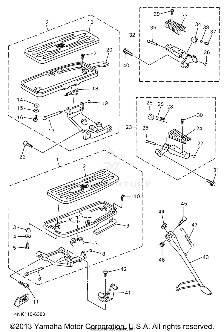 Stand Footrest Schematic