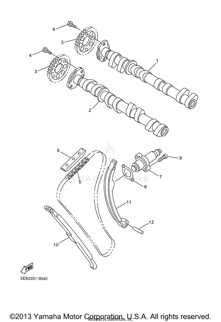 Camshaft Chain Schematic