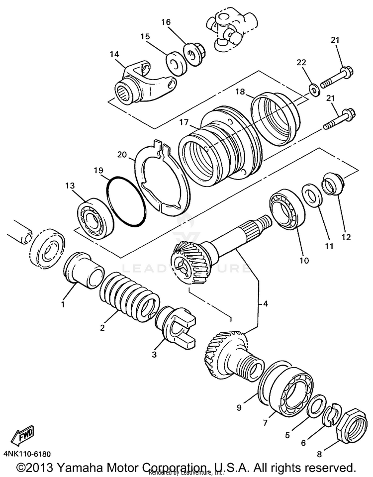 Middle Drive Gear Schematic