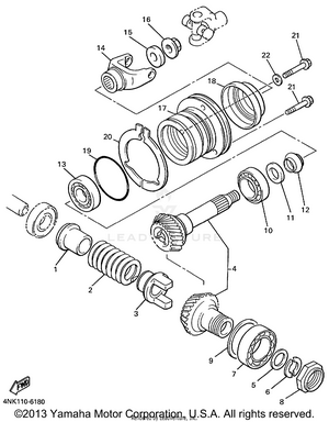 Middle Drive Gear Schematic