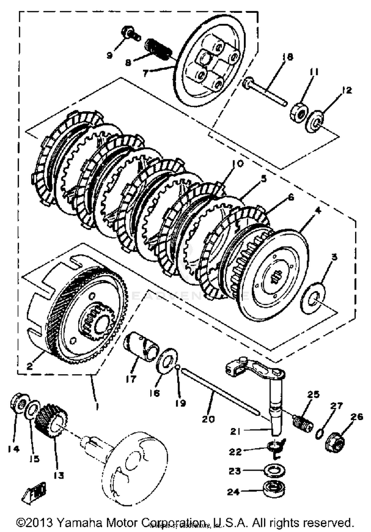 Clutch Mx100h - J - K Schematic