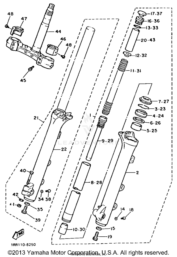 Front Fork Schematic