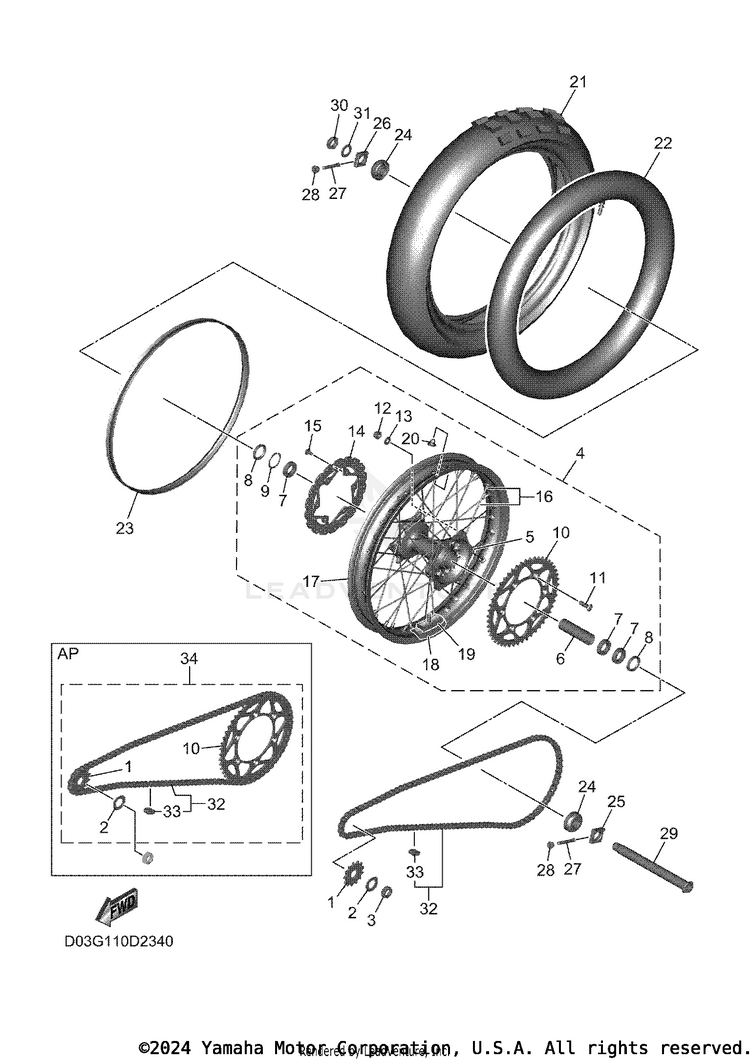 Rear Wheel Schematic