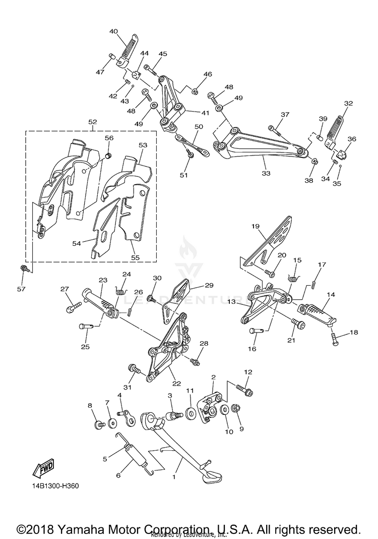 Stand Footrest Schematic