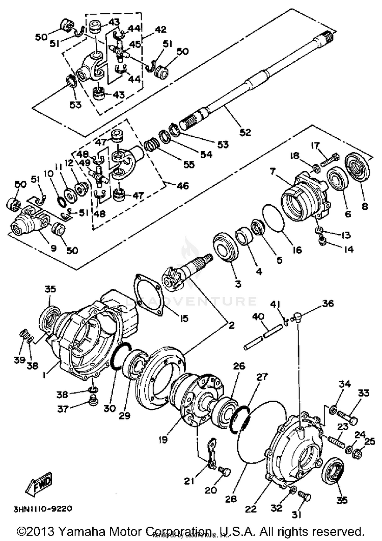 Front Differential Schematic