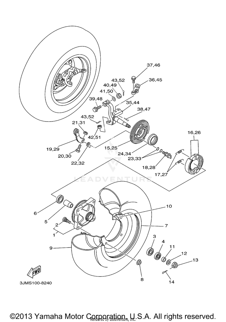 Front Wheel Schematic